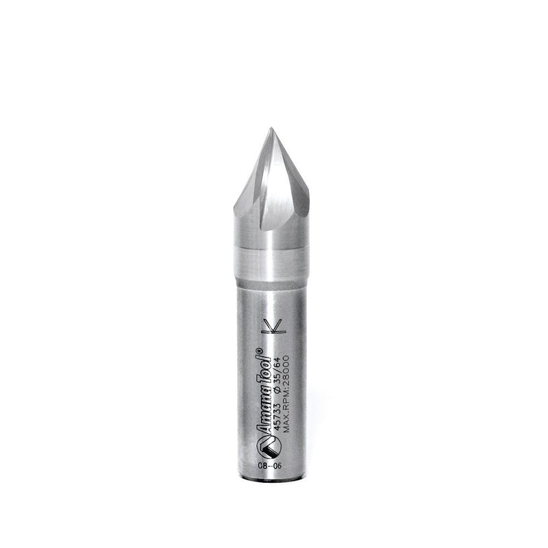 Amana Tool - 45733 Solid Carbide V-Groove Signmaking & Lettering 60 Deg x 9/16 Dia x 7/16 - Image 4