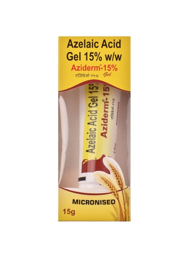 Aziderm Micronised Azelaic Acid 15% gel Acne & Blemish Care, 15 g - Image 2