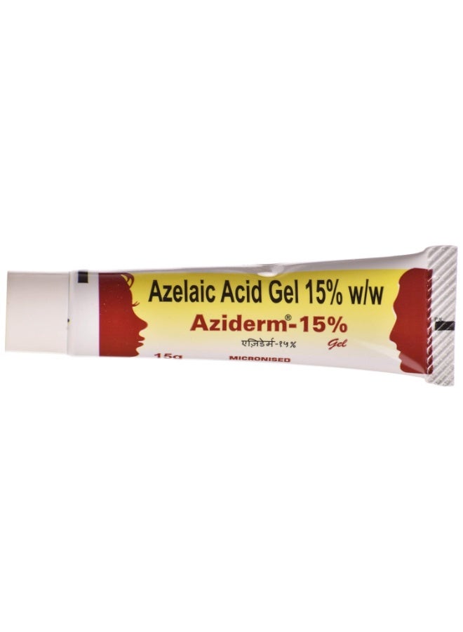 Aziderm Micronised Azelaic Acid 15% gel Acne & Blemish Care, 15 g - Image 1