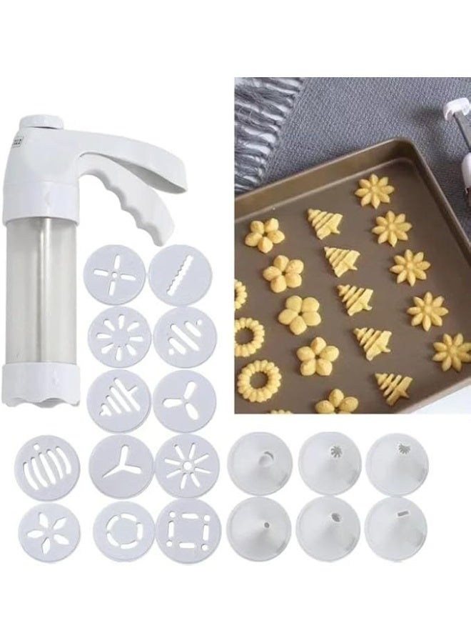ماكينة تحضير بيتيفور 18 قطعة (12 وش + 6 أقماع) – تصميم متين مع يد قوية لتشكيل الكوكيز والبسكويت بسهولة – أداة مثالية لتحضير حلويات Lo - Image 2