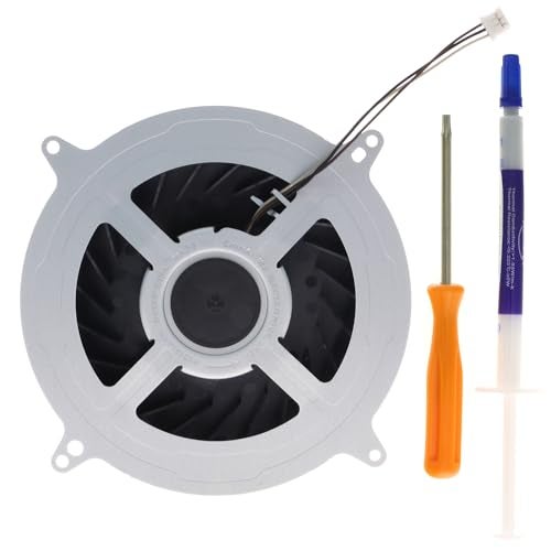 TRADOCK Internal CPU Cooling Fan Replacement for Sony PlayStation 5 PS5 23 Blades Fan 17 Blades CFI-1015A CFI-1015B CFI-1002A/B CFI-1016A/B CFI-1018A/B CFI-1115A CFI-1115B CFI-1102A/B CFI-1116A/B CFI-1118A/B - Image 1