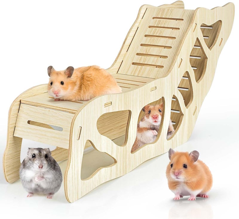 AccEncyc Hamster Hideout Climbing Ladder and Tunnel for Burying in Bedding or Connecting with Accessories - Image 1