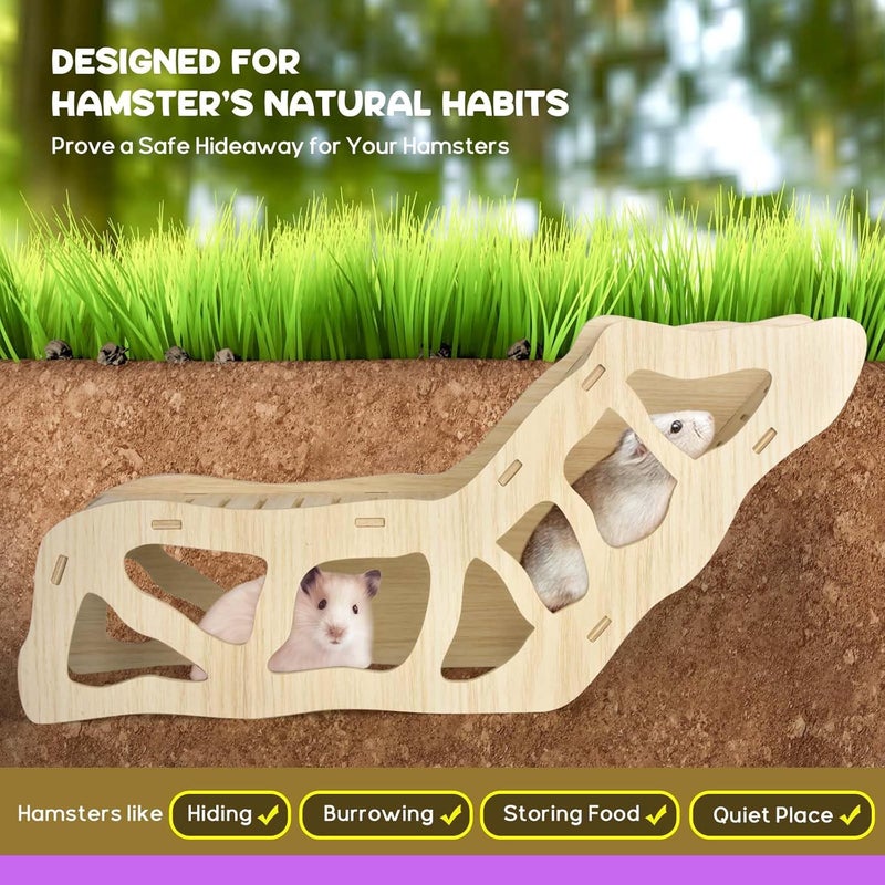AccEncyc Hamster Hideout Climbing Ladder and Tunnel for Burying in Bedding or Connecting with Accessories - Image 3