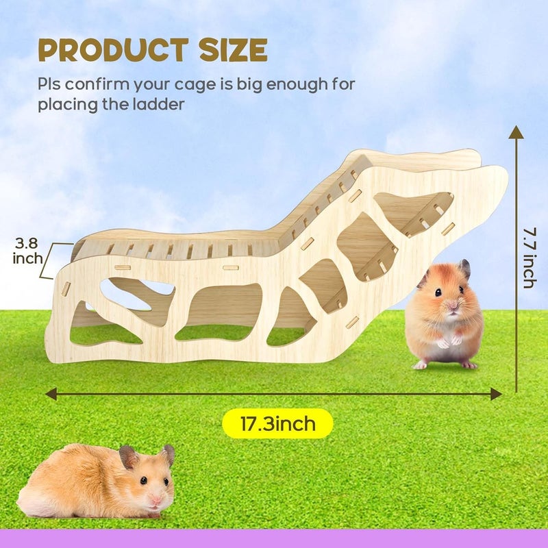 AccEncyc Hamster Hideout Climbing Ladder and Tunnel for Burying in Bedding or Connecting with Accessories - Image 2