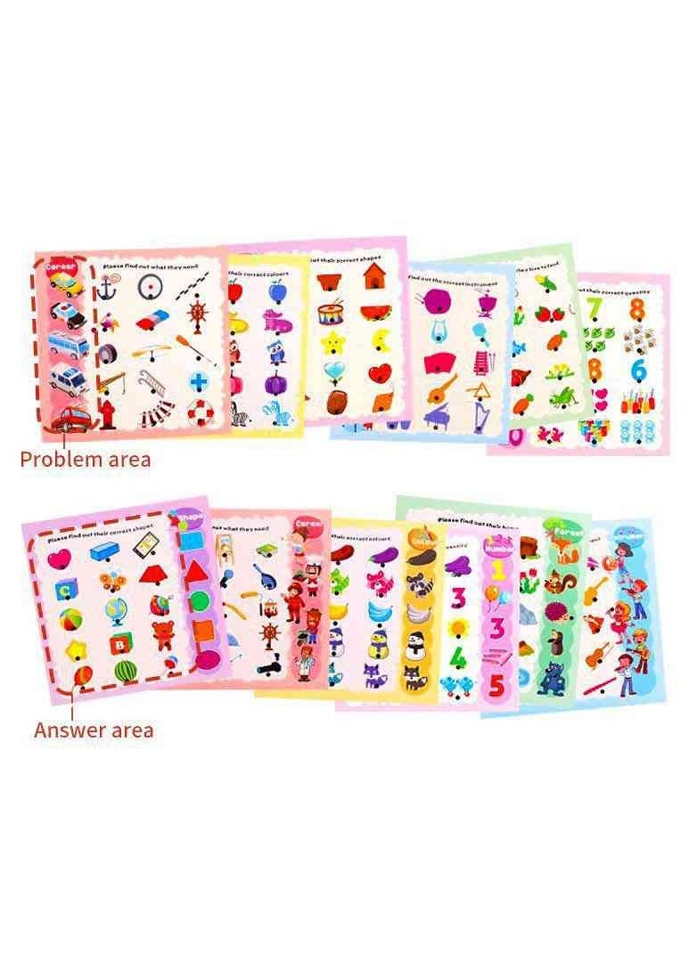 UKR UKR 12 Flash Cards with talking pen English Learning Educational Toy for Toddlers  - Image 3