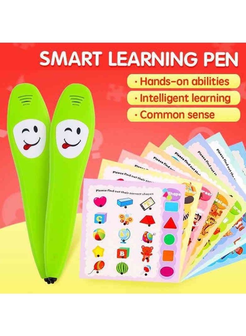 UKR UKR 12 Flash Cards with talking pen English Learning Educational Toy for Toddlers  - Image 5