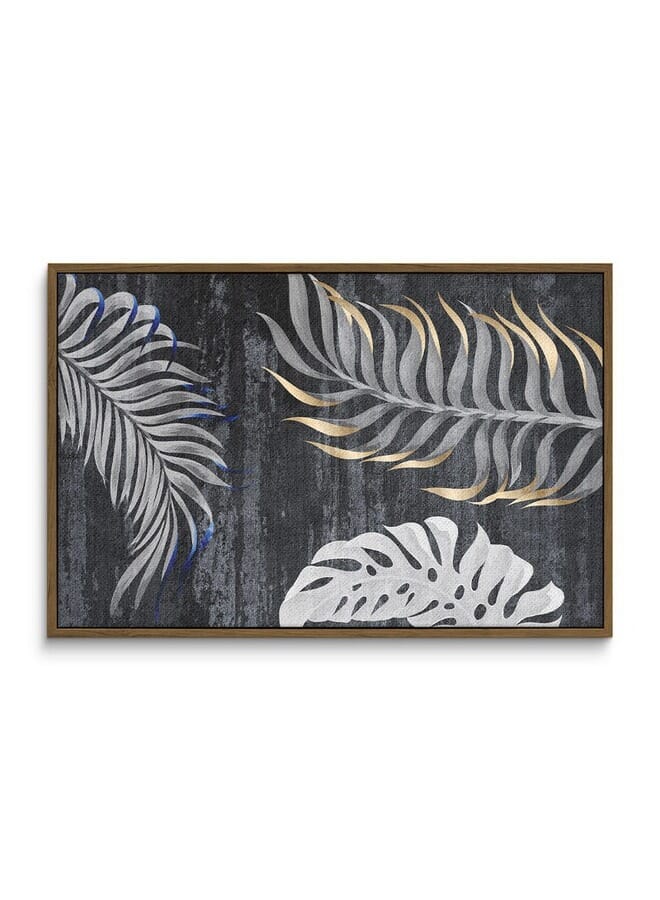 هوم جاليري الرسوم التوضيحية التجريدية قسم رمادي إبداع فني جداري مؤطر . - Image 3