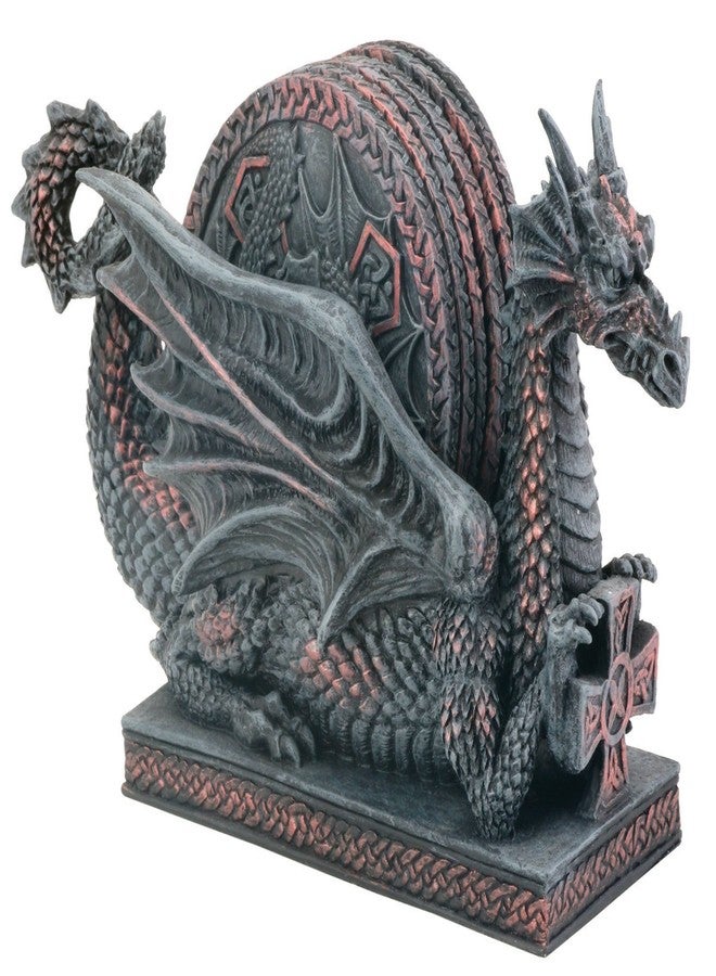 SUMMIT COLLECTION Dragon Cup/Plate Coasters Collectible Home Decoration - Image 1