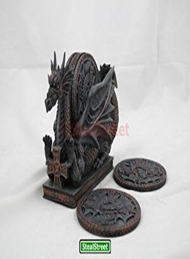 SUMMIT COLLECTION Dragon Cup/Plate Coasters Collectible Home Decoration - Image 3