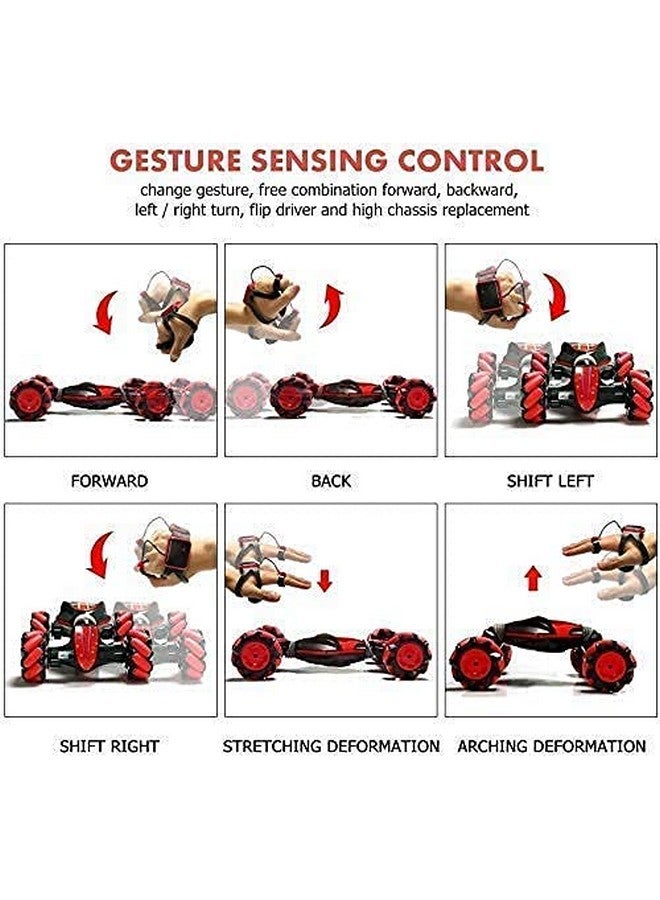 Longi Stunt Gesture Induction Twisting Off-Road Vehicle Light Music Drift Driving Remote Control Hand Senor Stunt Car, 2.4G 4WD Toy Gift for Kids Toys (Color May Vary) - Image 3
