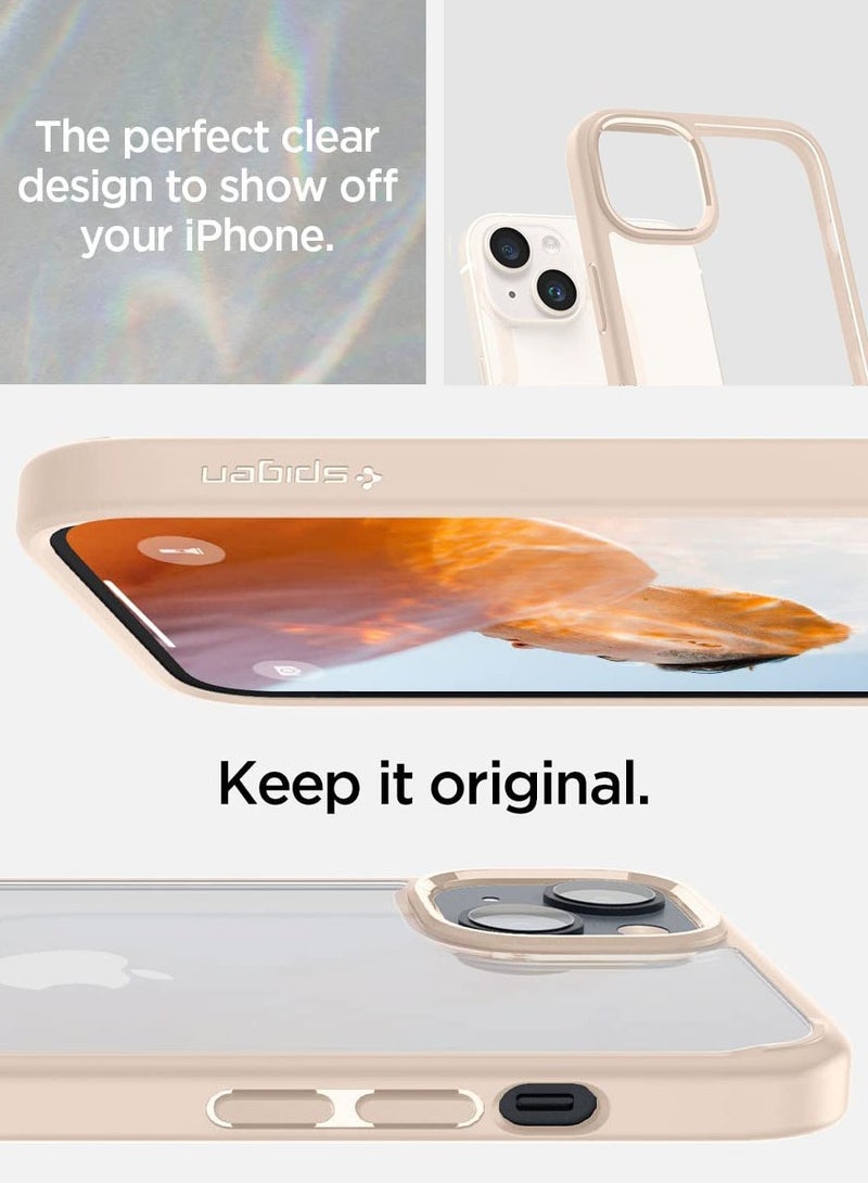 Spigen Ultra Hybrid iPhone 14 Plus Case Cover - Sand Beige  - Image 5