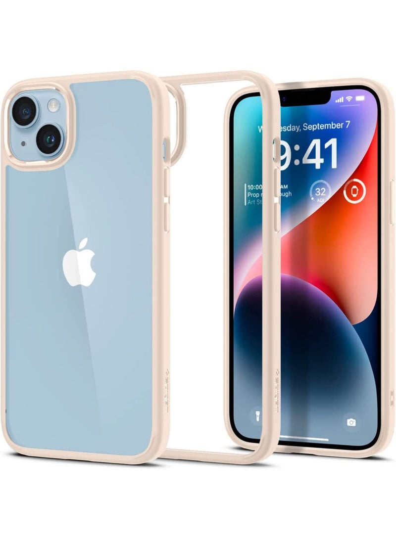Spigen Ultra Hybrid iPhone 14 Plus Case Cover - Sand Beige  - Image 1