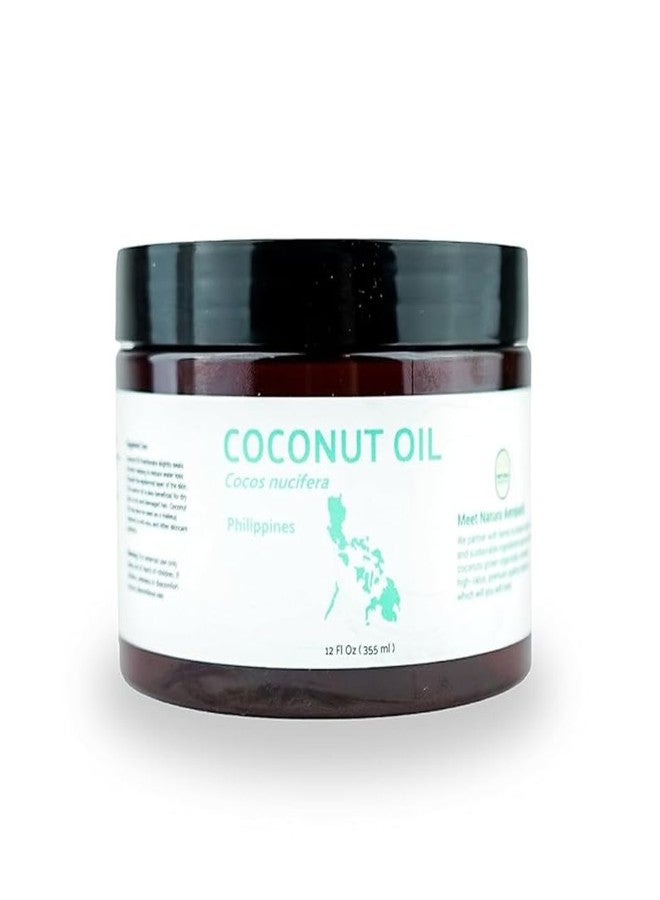 Nature Packaged Solid Coconut Oil (12 fl. oz.) - Sourced Directly from our Farm Partner in the Philippines - Carrier Oil for Diluting Essential Oils, Body, Hair, and Skin Moisturizer - 1 Pack - Image 1