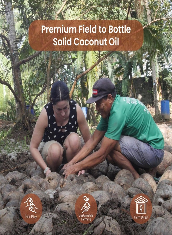Nature Packaged Solid Coconut Oil (12 fl. oz.) - Sourced Directly from our Farm Partner in the Philippines - Carrier Oil for Diluting Essential Oils, Body, Hair, and Skin Moisturizer - 1 Pack - Image 4