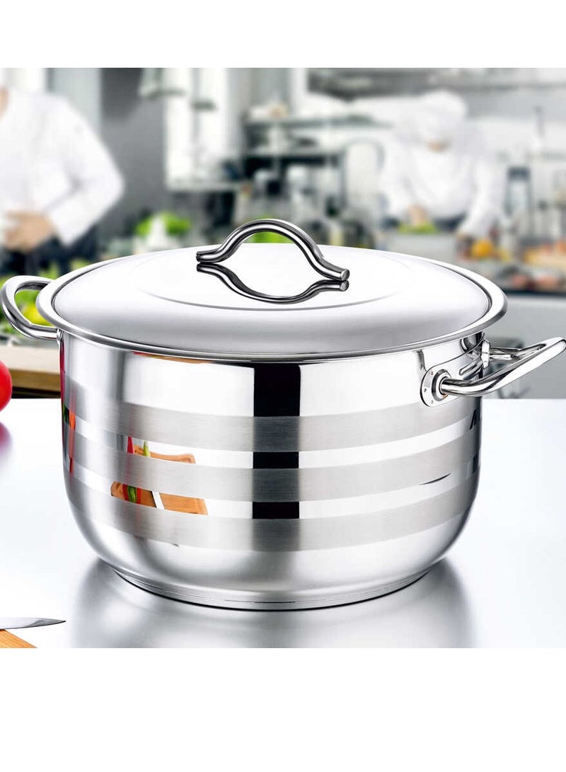 او ام اس طنجره ستانلس ستيل مقاس 28سم -صناعه تركيه - Image 2