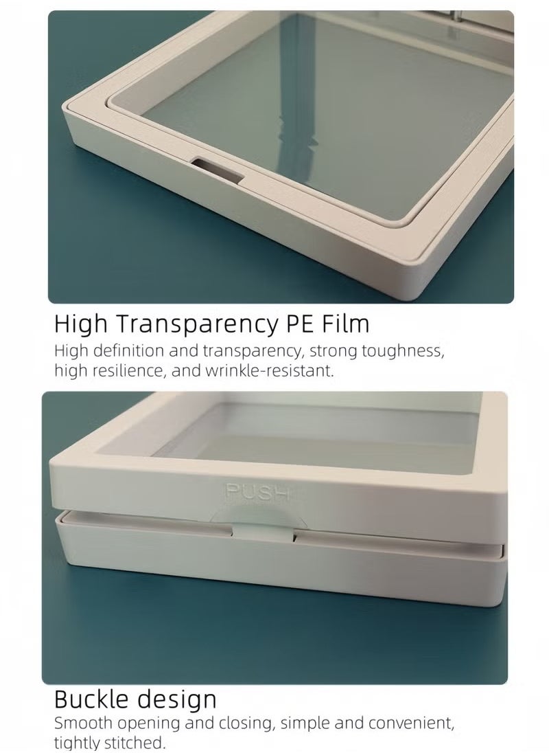 Geustos 2 Pieces Transparent PP + PE Film Hanging Gift Box For Jewelry (9*9cm Apricot + Pink)  - Image 4