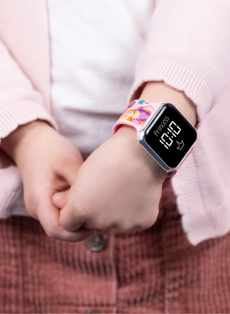 ديزني ساعة ديزني برينسيس ديزني مطبوع عليها حزام LED