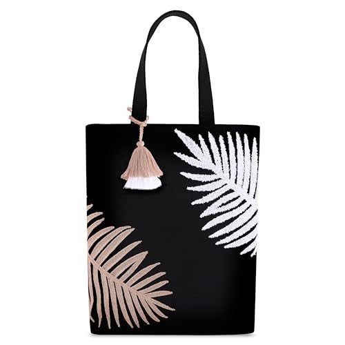 MASQ By Q-One Multipurpose TOTE BAG for Girls and Women, Sturdy, Embroidered,Foldable, Durable, Designed for Being Functional and Trendy with Ample Storage. - Image 1