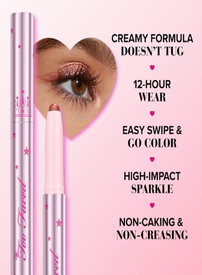Too FacedCosmetics Too Faced Quickie Queen Eyeshadow Stick -  Lilac Lust - Cool Lilac Sparkle 0.05 oz / 1.5 g | Long-Wear Creamy Eyeshadow Stick - Image 5