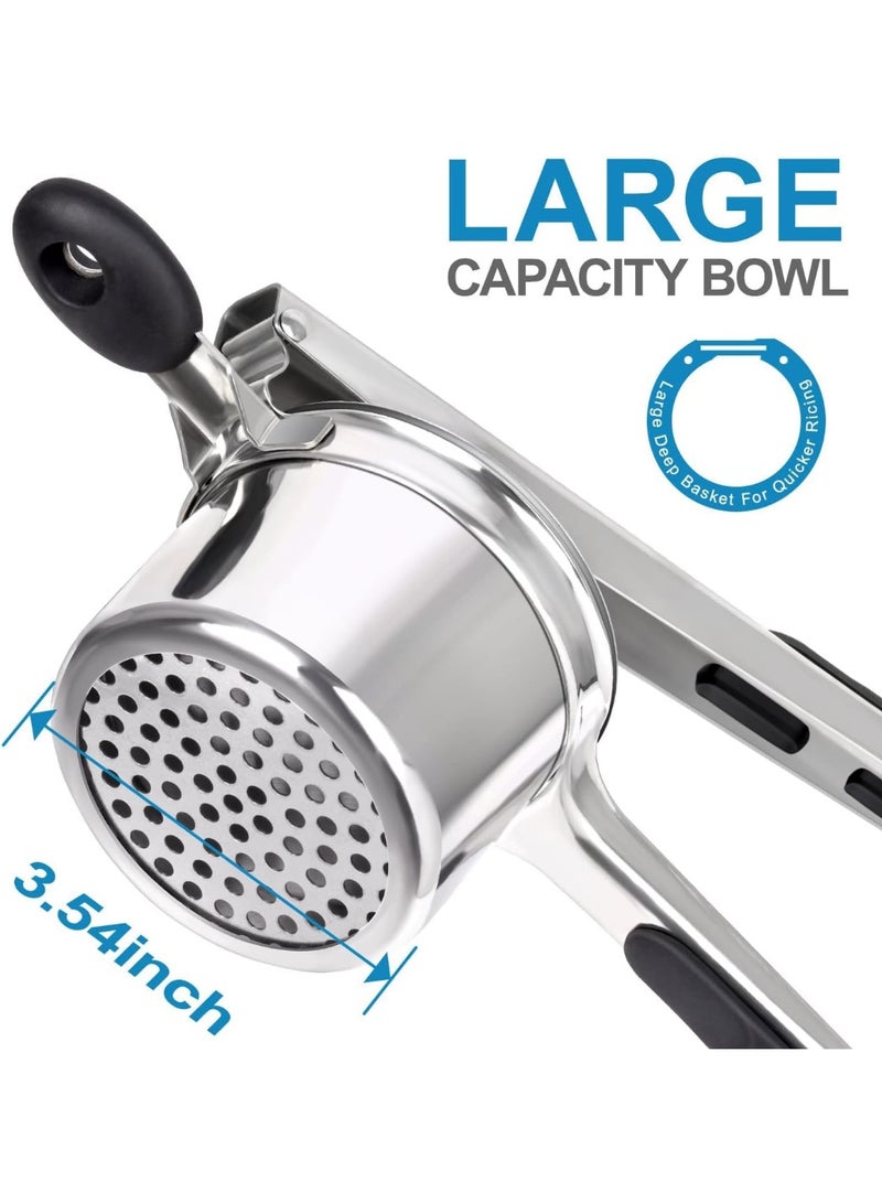 MostNow Potato Ricer, Stainless Steel Potato Masher with 4 Interchangeable Discs, Heavy Duty Potato Masher and Ricer Kitchen Tool, Press and Mash Kitchen Gadget for Perfect Mashed Potatoes - Image 4
