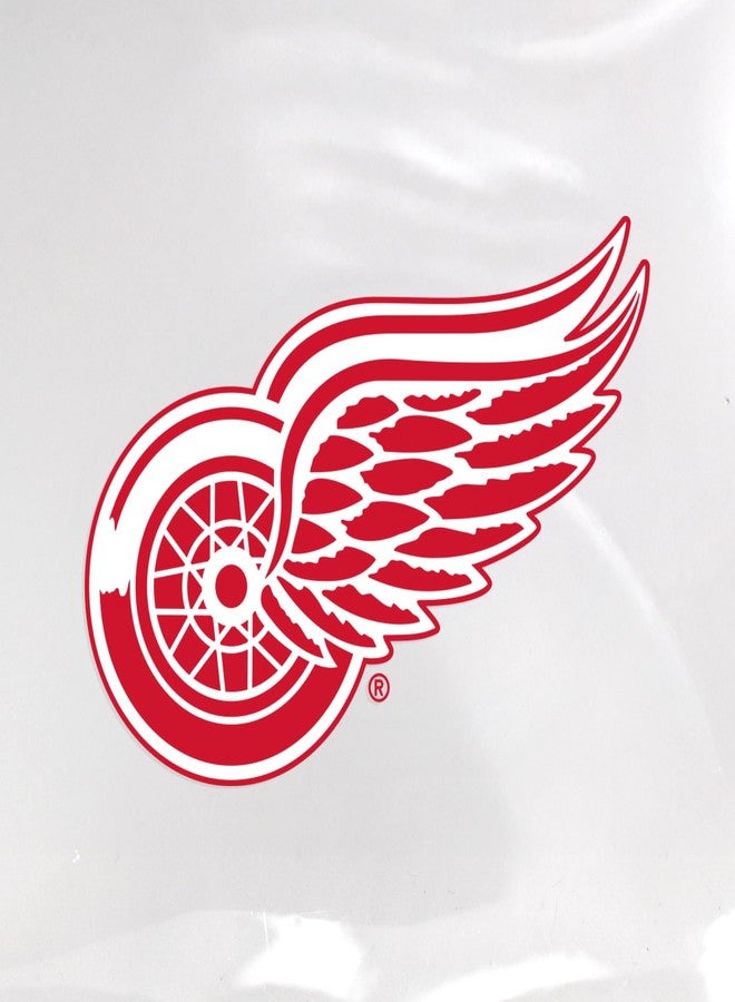 Littlearth محفظة ليتل آرت NHL ديترويت ريد وينغز بغطاء شفاف مع حزام موضة أسود، لون الفريق، 10" × 6.5" × 0.5" - Image 4