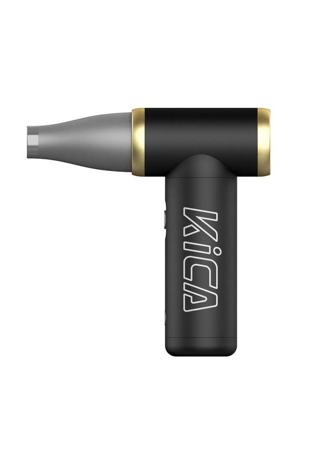 KiCA - Jet Fan 2 Vacuum Kit / Adjustable Wind Speed / 101000RPM Brushless Motor / Aviation-Grade Aluminum Shell / Uses for Cleaning / Drying / Inflating & Dusting Hard-to-Reach Areas / Vacuum Accessories Included - Black - Image 1