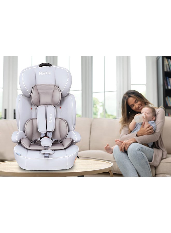 Nurtur All-in-one Ragnar Convertible Car Seat, ultra-slim design with Rear-Facing, Forward-Facing, and Belt-Positioning Booster (Group 1/2/3), Upto 36kg - White - Image 5