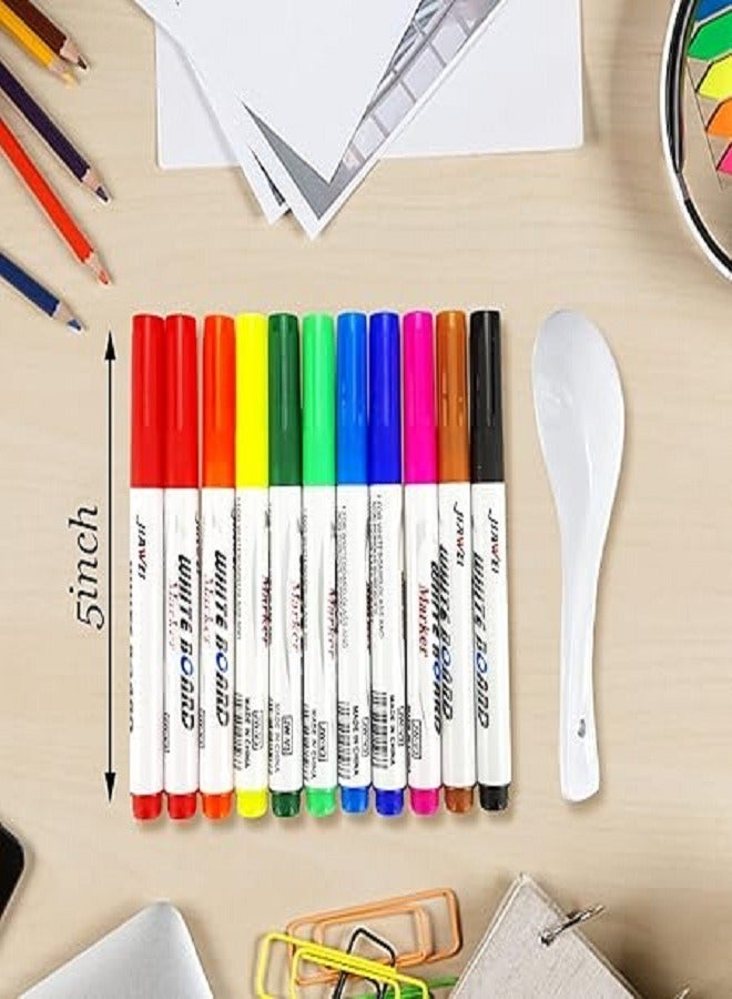 Water Painting Pen, 11 Colors Double Ended, Water Painting Floating Marker Pen, Magical Water Floating Pen, Erasing Whiteboard Marker Pens, Magic Water Painting Pen - Image 2
