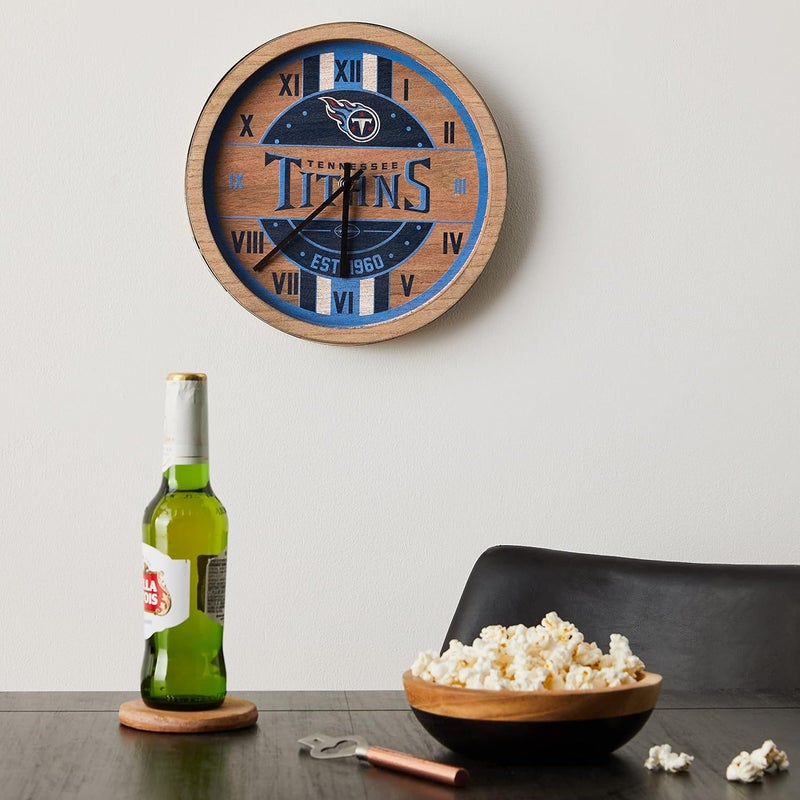 FOCO Pittsburgh Steelers NFL Barrel Wall Clock - Image 4