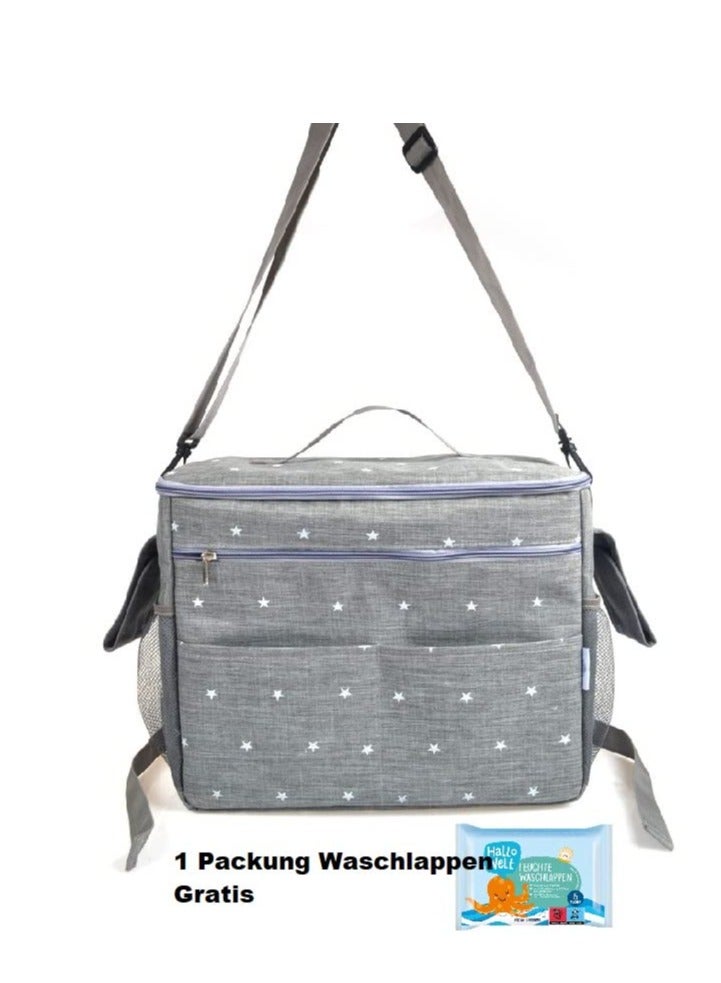 Daytoyz Buggy Organiser with Drink Holder XL Shoulder Bag Waterproof Rainproof Universal Drink Holder Pram Bags Multifunctional Backpack - Image 4