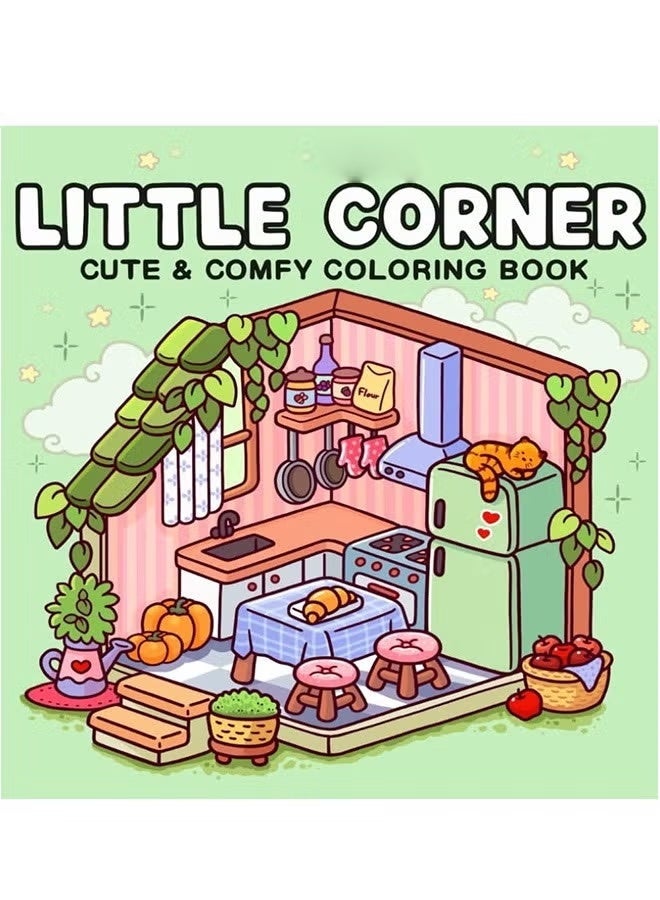 Cococ Girl Moments + Little Corner + Cozy Cuties 3-Book Set: Mindfulness Coloring Books for Adults, Kids & Teens – Cute & Cozy Daily Activities & Nordic Hygge Spaces, Super Cute Designs, Stress-Relief Art Therapy & Family Bonding Activity (Cozy Spaces Collection) - Image 3