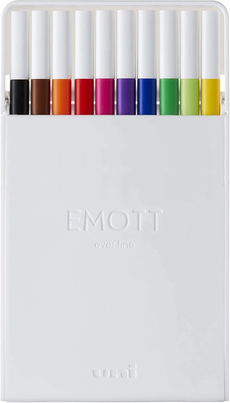 Uniball uni-ball Emott Ever Fineliner Markers - 10 Color Set - Image 1