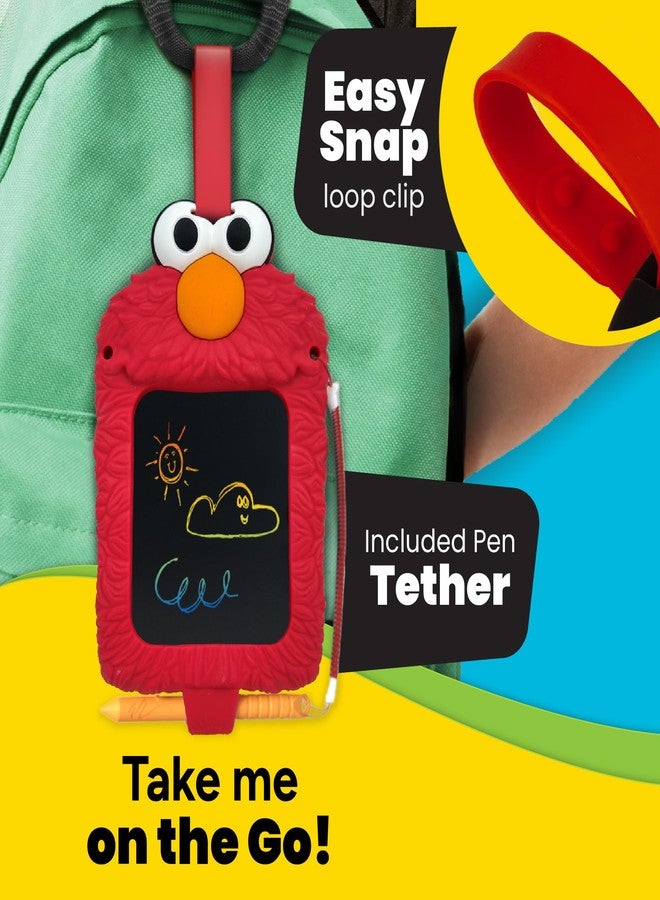 Boogie Board Elmo LCD Doodle Pal for Kids - Reusable 4” LCD Writing Tablet, Mess-Free Drawing Pad with Stylus, Travel Toy for Toddlers Ages 3+, Sesame Street Elmo Toy - Image 3