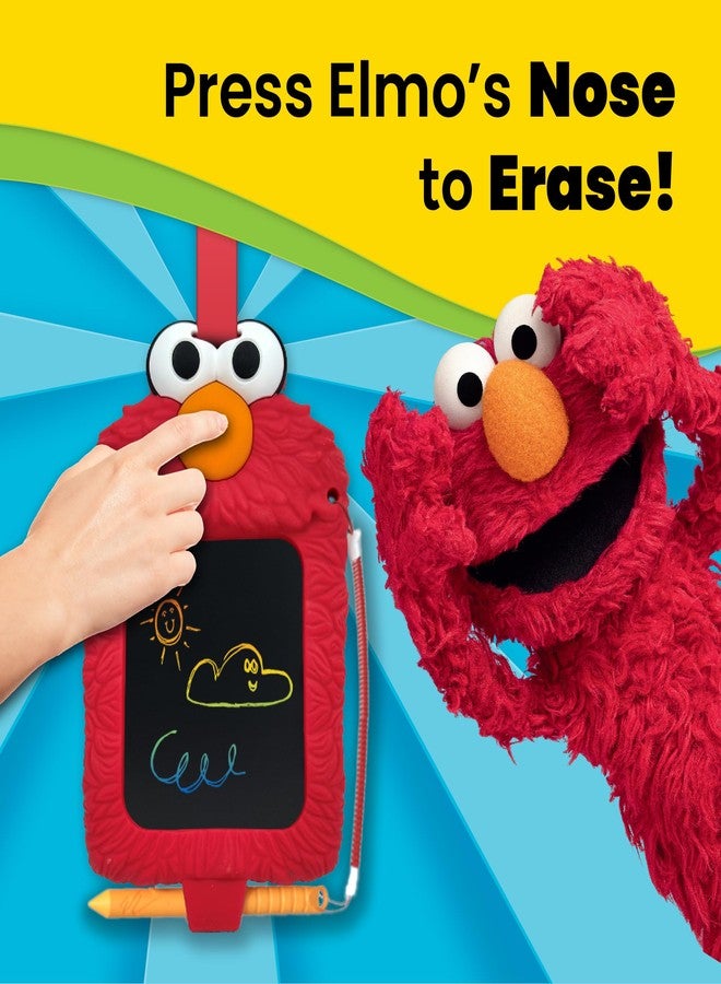 Boogie Board Elmo LCD Doodle Pal for Kids - Reusable 4” LCD Writing Tablet, Mess-Free Drawing Pad with Stylus, Travel Toy for Toddlers Ages 3+, Sesame Street Elmo Toy - Image 4
