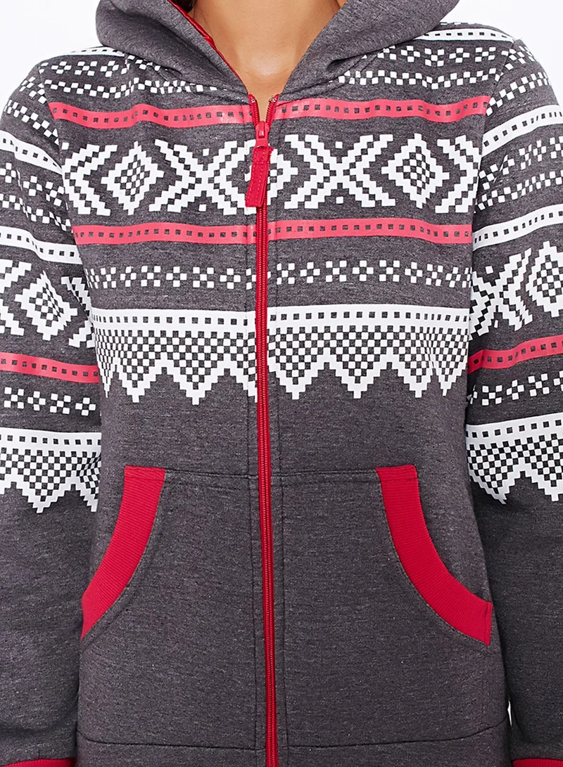 Lounge District Aztec Print Onesie