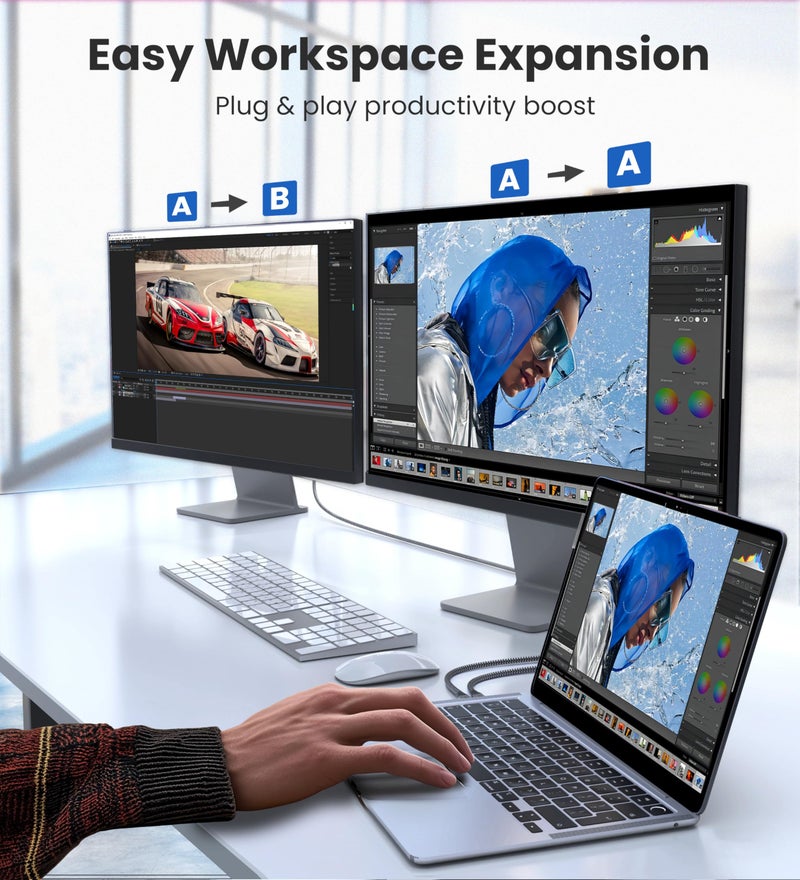 WARRKY USB C to HDMI Cable 4K 60Hz[Anti-Interference, Gold-Plated Plugs] Aluminum HDR Type-C to HDMI 2.0 Cord, Thunderbolt 3/4/5 Compatible for iPhone 15/16 Series, MacBook, iMac, iPad Pro, Galaxy-6ft - Image 4