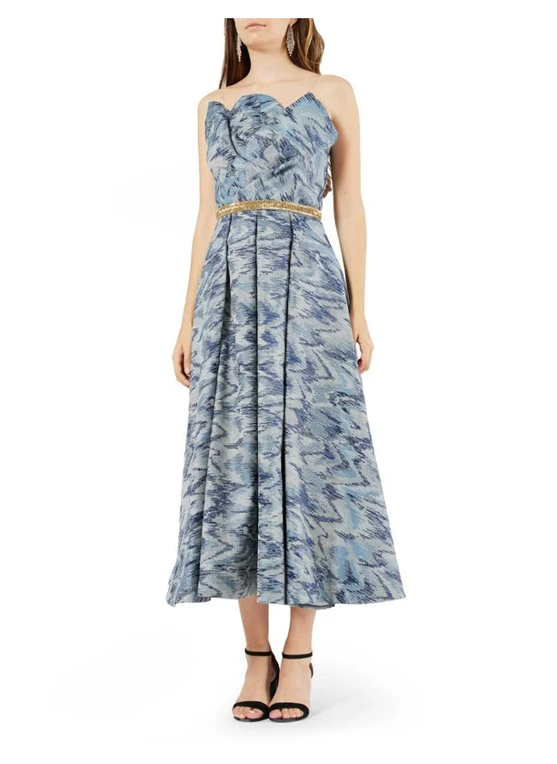 Amri Printed Taffeta Dress