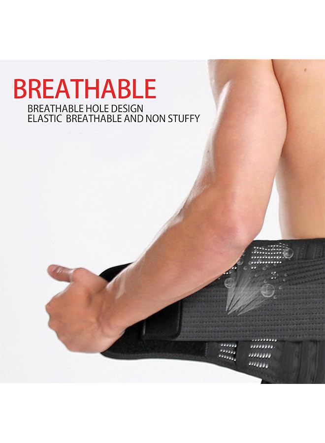 LINJIE Weight Lifting Belt Breathable waistband，Comfortable Lumbar & Back Support Auto Locking Weight Belt to Keep Body in Proper Shape Gym Belt for Squats Deadlift Cross Training - Image 3