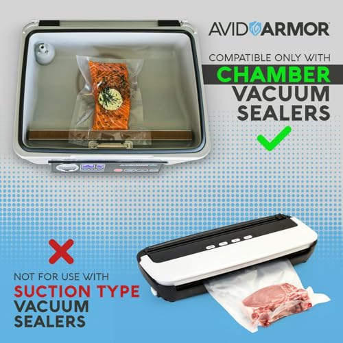 Avid Armor Chamber Vacuum Sealer Bags – 6x10" & 8x12" – 280 Pack – Heavy Duty Commercial Grade, BPA-Free Pouches for Sous Vide, Food Preservation, Meat Storage, Freezing, and Long-Term Storage - Image 3