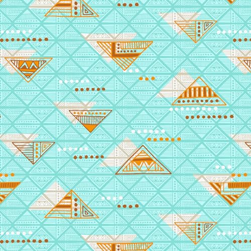 Home Ecstasy 100% Cotton Double Bedsheet with 2 Pillow Covers, 140 TC Geometric Sea Green for Double Bed (7.3ft X 7.7ft) - Image 4
