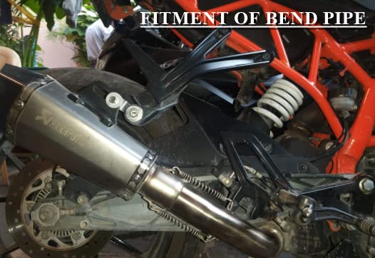 OBEROI'S TRADERS Traders Exhaust Muffler Mid Bend Pipe For Ktm Rc 390, Ktm Duke 125/250/ 390 (2017-2018 Models) - Image 2