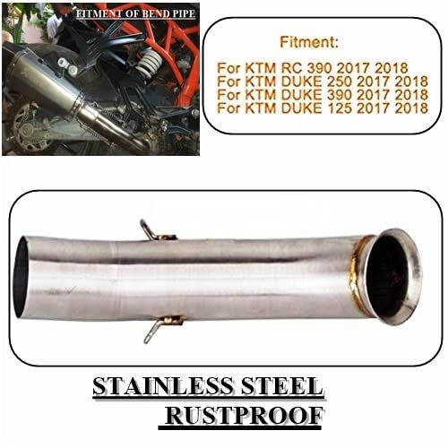 OBEROI'S TRADERS Traders Exhaust Muffler Mid Bend Pipe For Ktm Rc 390, Ktm Duke 125/250/ 390 (2017-2018 Models) - Image 3