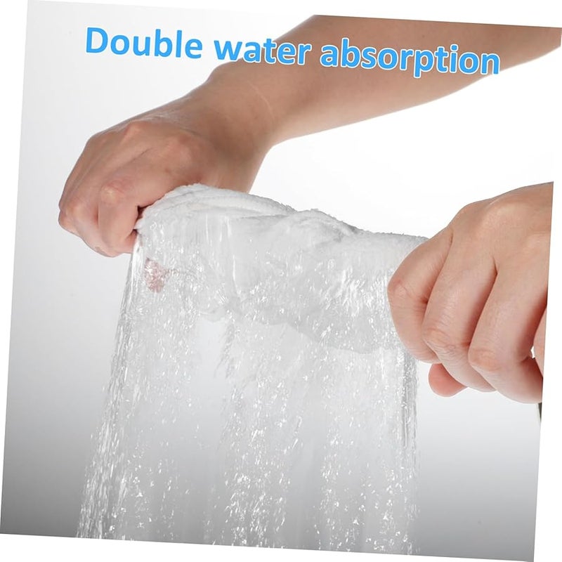 Coral Fleece Face Towels For Warm Compress And Facial Steaming Spa Set 2 Pcs - Image 2