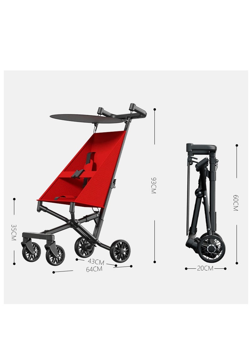 Baby Lightweight Strollers for Toddlers Kids, Infant Portable Travel Stroller With Compact Design, Sun Canopy, Adjustable Handles - Image 3