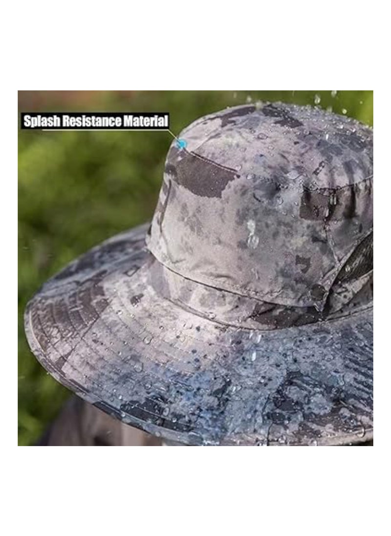 Generic - Wide Brim Solar-Powered Fan Hat for Outdoor Activities - USB Rechargeable Sunscreen Hat with UPF 50+ Protection, Upgraded Sun Visor for Fishing and Beach Use. - Image 1
