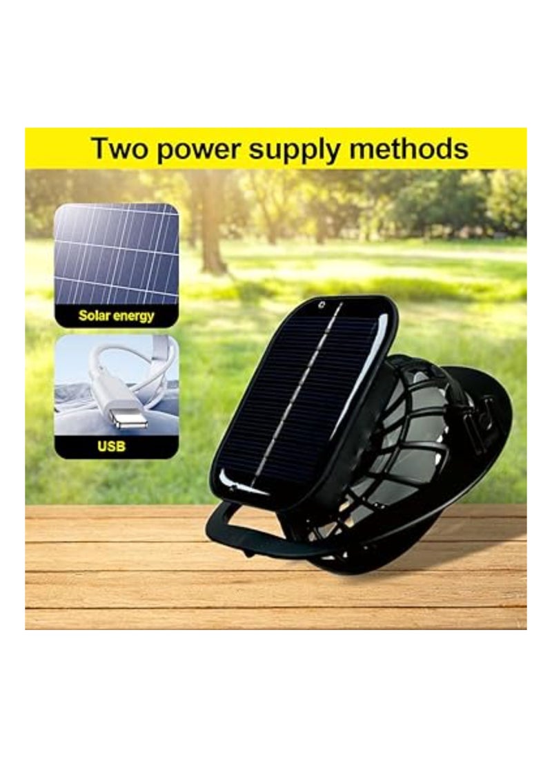 Generic - Wide Brim Solar-Powered Fan Hat for Outdoor Activities - USB Rechargeable Sunscreen Hat with UPF 50+ Protection, Upgraded Sun Visor for Fishing and Beach Use. - Image 1