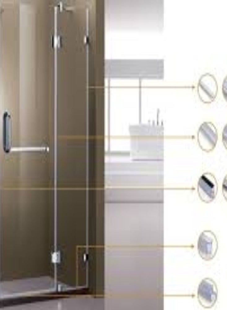 KNP KNP Round Lip Glass Door Seal in 10mm is a High Quality Sealing Solution Designed to Provide an Effective Barrier Against Dust Drafts and Moisture for Glass Doors. - Image 3