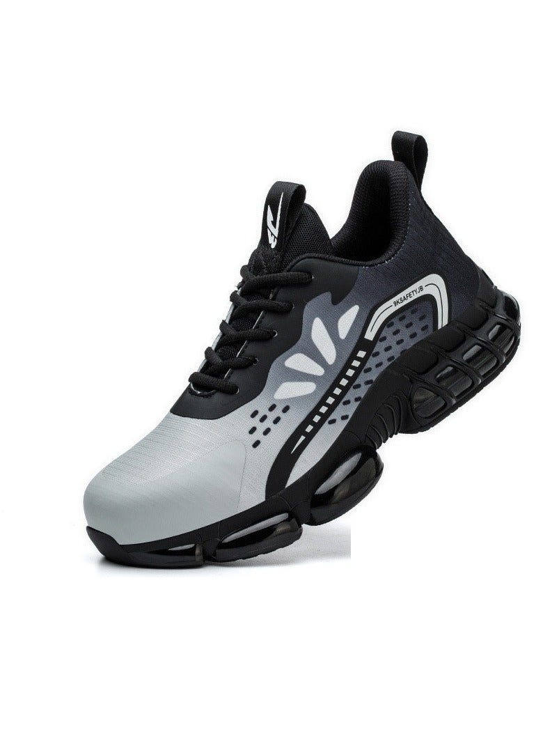 NIBEMINENT Work Sneakers Safety Shoes Men Steel Toe Shoes Work Protective Men Boots Indestructible Shoes Puncture-Proof