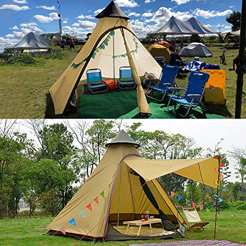 Vidalido 12'x10'x8'Dome Camping Tent 5-6 Person 4 Season Double Layers Waterproof Anti-UV Windproof Tents Family Outdoor Camping Tent - Image 2