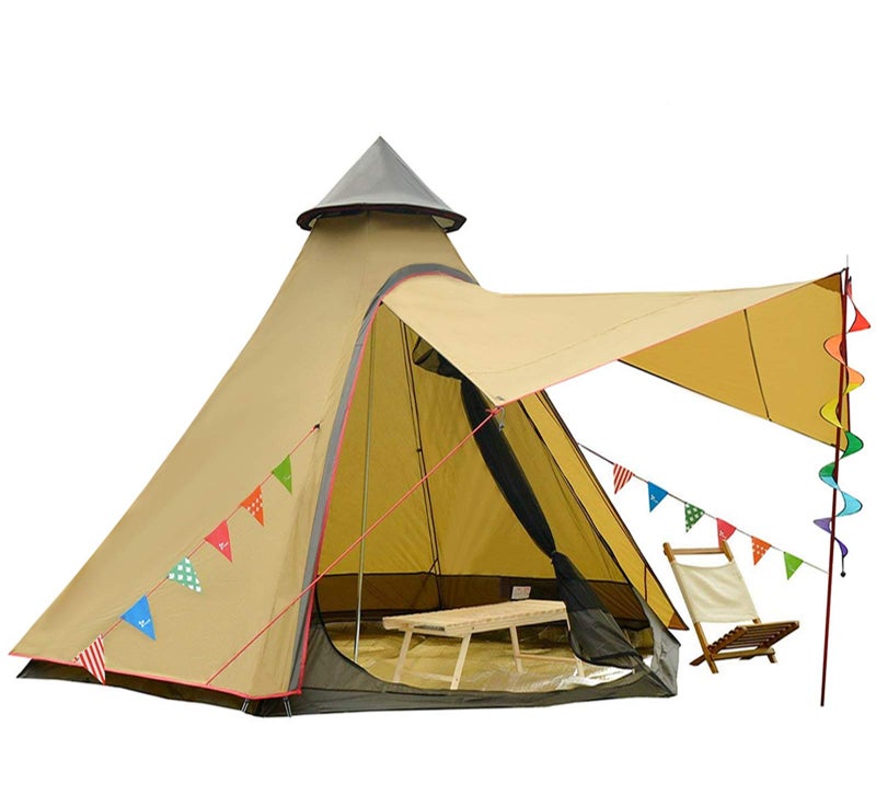 Vidalido 12'x10'x8'Dome Camping Tent 5-6 Person 4 Season Double Layers Waterproof Anti-UV Windproof Tents Family Outdoor Camping Tent - Image 1
